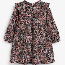 Load image into Gallery viewer, Navy Floral Frill Dress (3mths-6yrs) - Allsport
