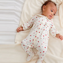 Load image into Gallery viewer, 2 Pack Red Smart Baby Sleepsuits (0mths-18mths) - Allsport
