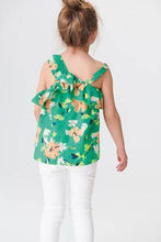 Load image into Gallery viewer, Mint Floral Asymmetric Blouse - Allsport
