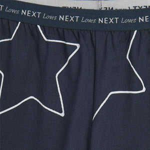 Navy Star Cotton Short Set - Allsport