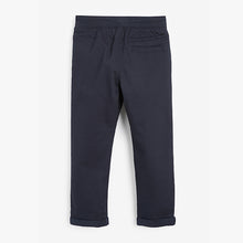 Load image into Gallery viewer, Navy Blue Rib Waist Pull-On Trousers (3-12yrs) - Allsport
