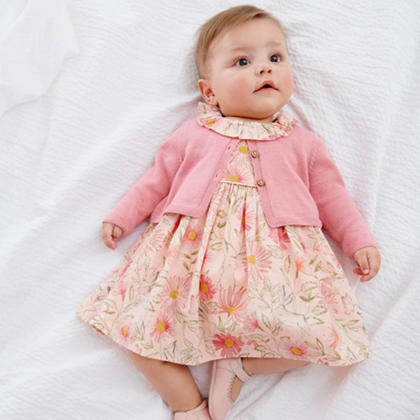Baby Prom Dress And Cardigan Set (0mths-2yrs)