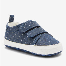 Load image into Gallery viewer, Denim Baby Trainers (0-18mths) - Allsport

