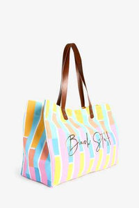 Beach Stuff  Slogan Stripe Beach Bag - Allsport