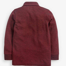 Load image into Gallery viewer, Berry Long Sleeve Pique Poloshirt (3-12yrs) - Allsport
