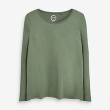 Load image into Gallery viewer, Green Khaki Long Sleeve Top
