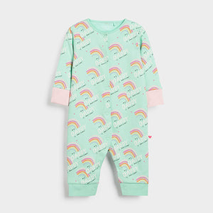 Baby Sleepsuit Green Daddy  (0-18mths)