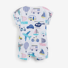 Load image into Gallery viewer, Pastel Transport 3 Pack Rompers (0mths-18mths) - Allsport

