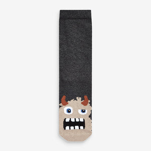Grey Monster 7 Pack Cotton Rich Socks - Allsport