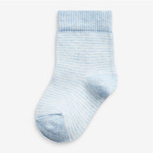 Load image into Gallery viewer, Blue Baby Socks Five Pack (0mths-2yrs)
