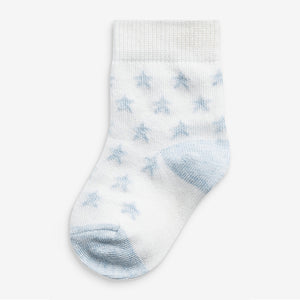 Blue Baby Socks Five Pack (0mths-2yrs)