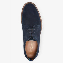 Load image into Gallery viewer, Navy Suede Derby Shoes - Allsport
