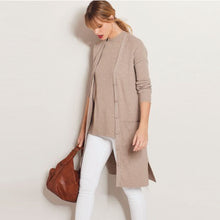 Load image into Gallery viewer, Neutral Co-ord Long Rib Cardigan - Allsport
