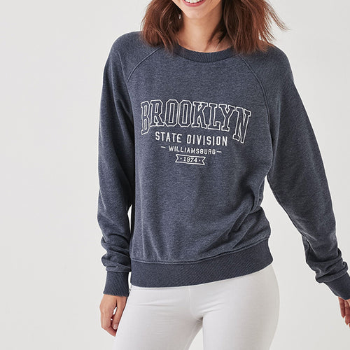 Navy Brooklyn Graphic Sweatshirt - Allsport