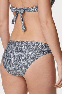 Charcoal Print High Leg Bikini Briefs - Allsport