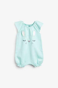Mint 3 Pack Character Rompers  (up to 18 months) - Allsport