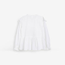 Load image into Gallery viewer, White Ruffle Blouse (3-12yrs) - Allsport
