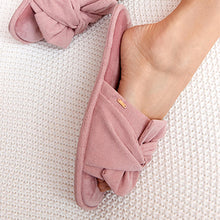 Load image into Gallery viewer, Pink Bow Slider Slippers - Allsport
