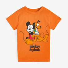 Load image into Gallery viewer, Rust Mickey Mousse Short Sleeve T-shirt (3mths-5yrs) - Allsport
