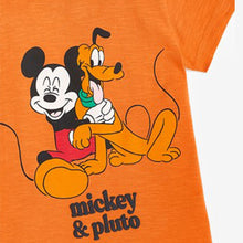 Load image into Gallery viewer, Rust Mickey Mousse Short Sleeve T-shirt (3mths-5yrs) - Allsport
