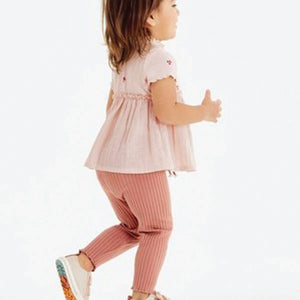 Pink Soft Rib Leggings (3mths-6yrs) - Allsport