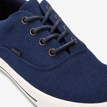 Load image into Gallery viewer, Navy Oxford Lace-Up Shoes (Older) - Allsport
