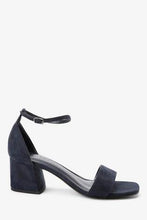 Load image into Gallery viewer, Navy Regular / Wide Fit Forever Comfort® Simple Block Heel Sandals - Allsport
