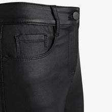 Load image into Gallery viewer, Black Coated Skinny Jeans - Allsport

