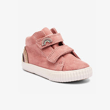 Load image into Gallery viewer, Blush Pink High Top Boots (younger girls) - Allsport
