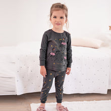 Load image into Gallery viewer, 3 Pack Charcoal Grey / Lilac Horse  Pyjamas (9mths-7yrs) - Allsport
