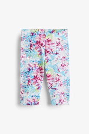 Cropped Leggings Pink Tie Die - Allsport