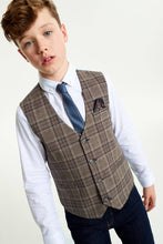 Load image into Gallery viewer, Tan Heritage Waistcoat, Shirt and Tie Set (3-12yrs) - Allsport
