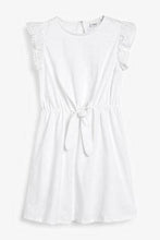 Load image into Gallery viewer, Ecru Jersey Broderie Sleeve Dress - Allsport
