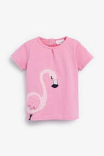 Load image into Gallery viewer, Pink Flamingo T-Shirt, Leggings And Headband Set  (up to 18 months) - Allsport
