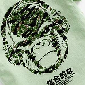 Sage Camo Gorilla Graphic T-Shirt (3-12yrs) - Allsport