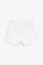Load image into Gallery viewer, White Broderie Shorts - Allsport
