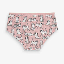 Load image into Gallery viewer, Pink/Grey 7 Pack Cat Character Hipster Briefs (2-12yrs) - Allsport
