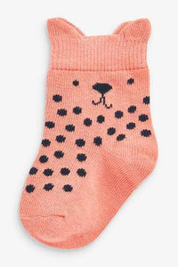 Red/Orange 4 Pack Character Socks  (up to 2 yrs) - Allsport