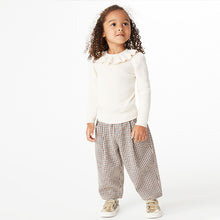 Load image into Gallery viewer, Ecru Frill Neck Knitted Top (3mths-6yrs) - Allsport

