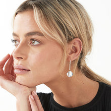 Load image into Gallery viewer, Silver Tone Pebble Pull Through Earrings - Allsport
