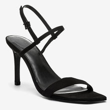 Load image into Gallery viewer, Black Skinny Strap Simple Sandals - Allsport
