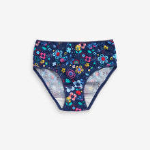 Load image into Gallery viewer, 7 Pack Navy / Pink Floral Briefs (1.5-12yrs) - Allsport
