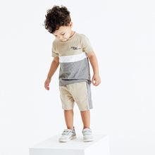 Load image into Gallery viewer, Colourblock T-Shirt And Shorts Set (3mths-5yrs) - Allsport
