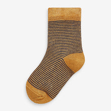 Load image into Gallery viewer, Muted Stripe 7 Pack Bamboo Rich Socks
