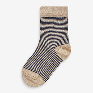 Muted Stripe 7 Pack Bamboo Rich Socks