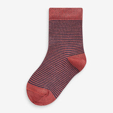 Load image into Gallery viewer, Muted Stripe 7 Pack Bamboo Rich Socks
