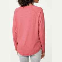 Load image into Gallery viewer, Pink Heart Stripe Raglan Long Sleeve Top - Allsport
