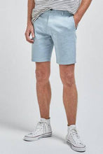 Load image into Gallery viewer, Light Blue Slim Fit Stretch Chino Shorts - Allsport
