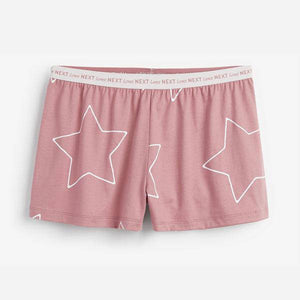Pink Star Cotton Short Set - Allsport
