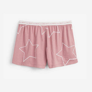 Pink Star Cotton Short Set - Allsport